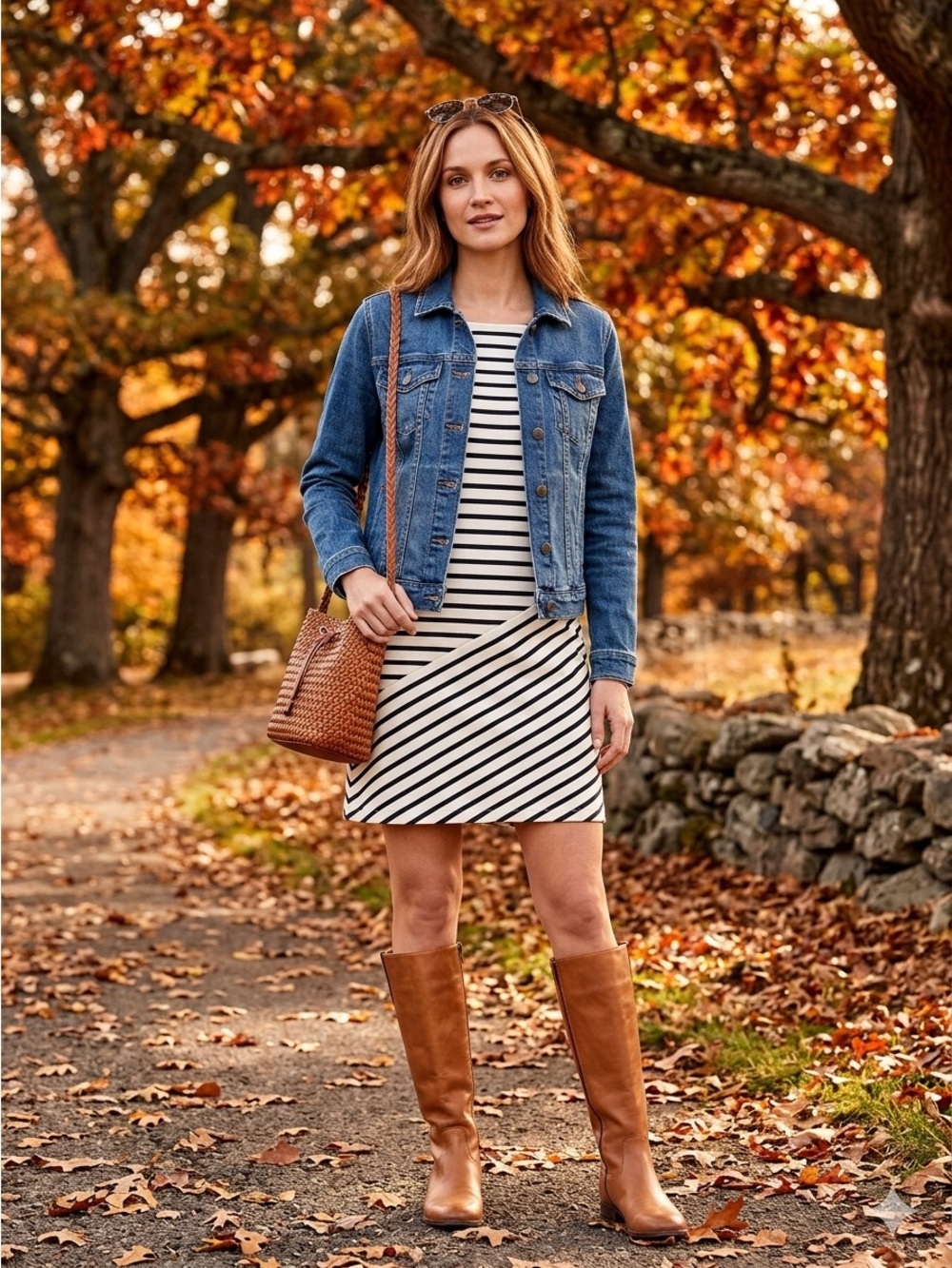 NWOT Petit Bateau Black and Cream Striped Mini Dress, Sz XXS